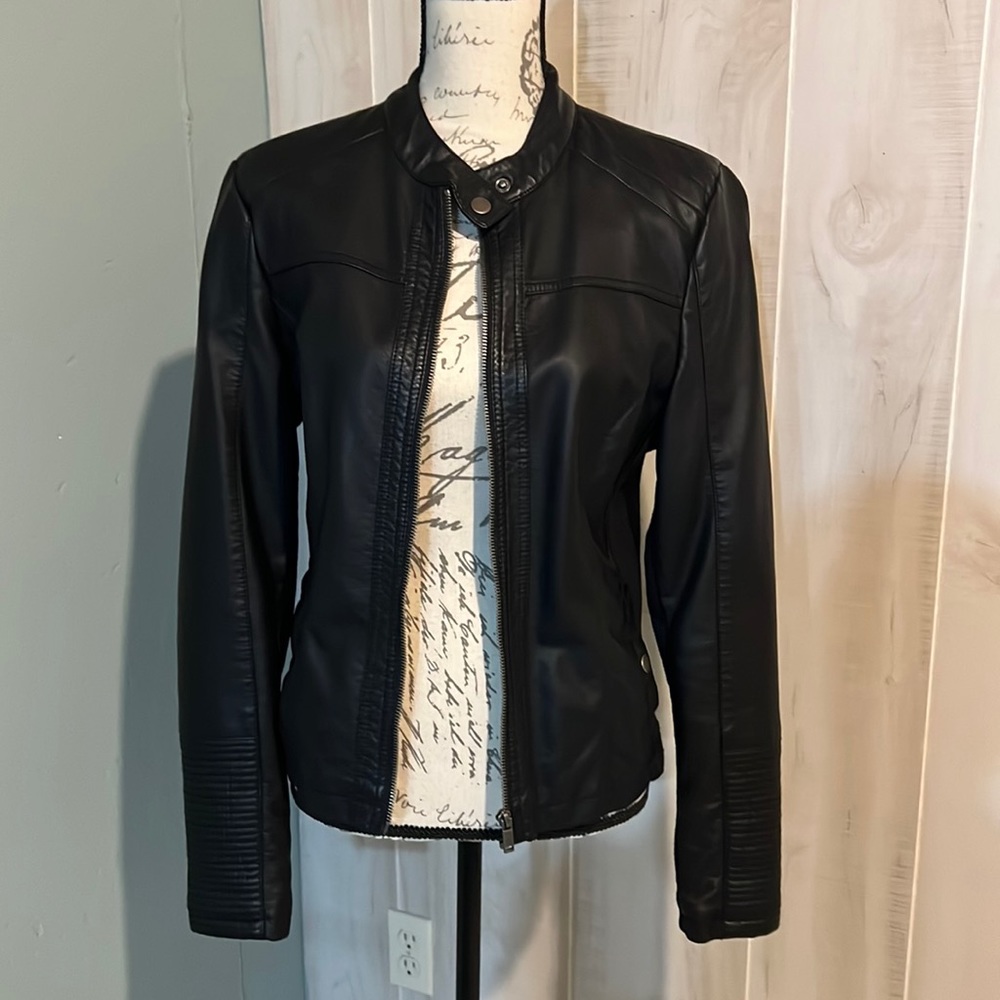 Maurices Classic Black Bomber Jacket